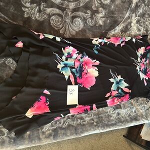 Luxology Black Floral Dress